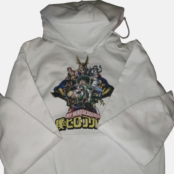 S White Shueisha My Hero Academy Hoodie Funimation - Picture 1 of 8